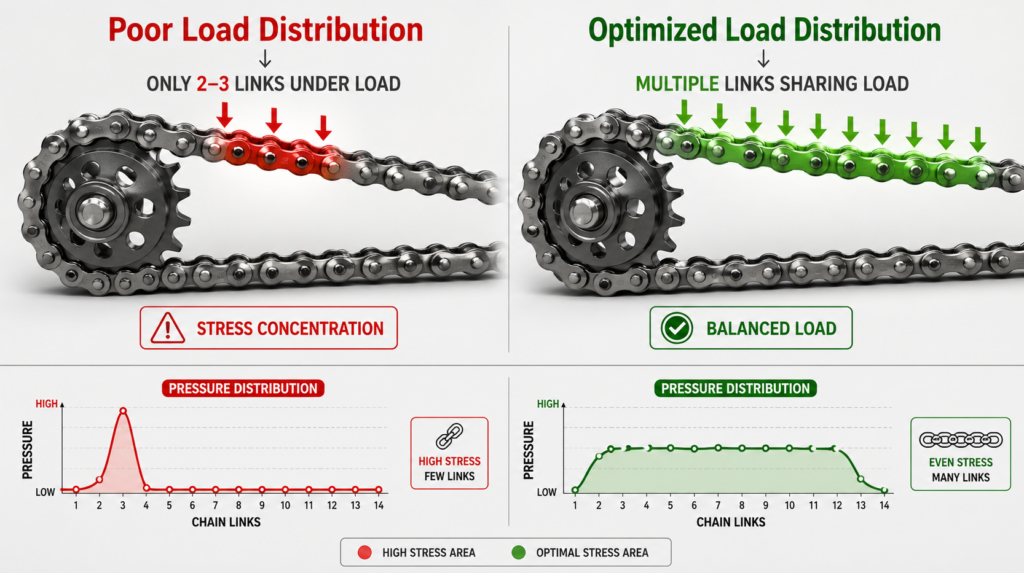Moto Chain Guide : Distribution de la charge et chaîne...