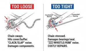 Front Sprocket Noise Motorcycle