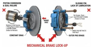 What Causes Brake Calipers To Lock Up