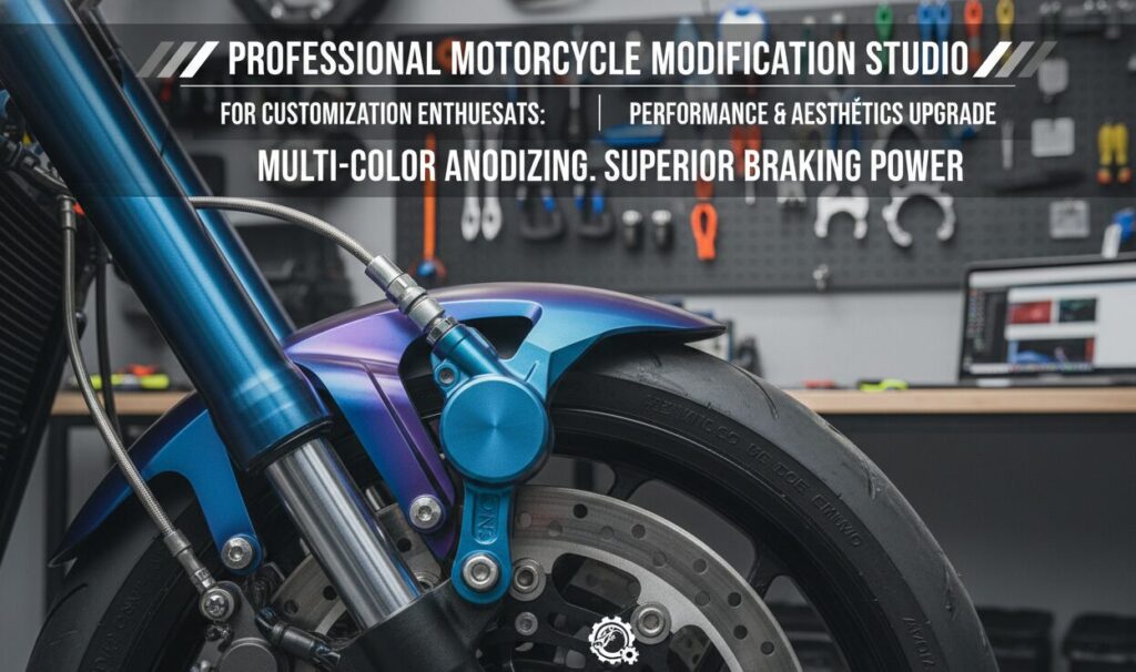 4 Piston Motorcycle Caliper Applicable Crowds To Professional motorcycle modification studio: