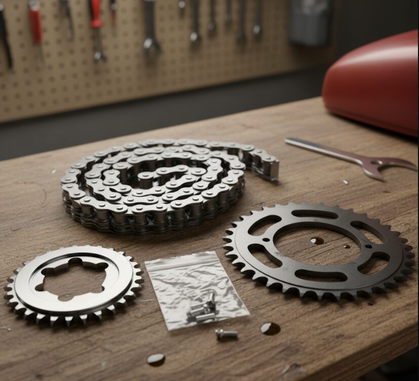 Подготовка запасных частей для мотоцикла