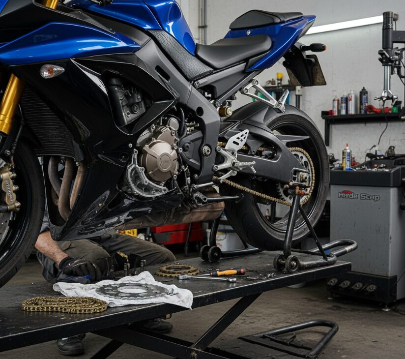 Замена передних и задних звездочек мотоцикла