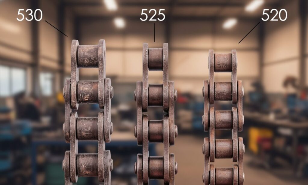 520 vs 525 vs 530 Kette