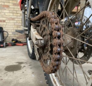 Motorcycle Chain Rust Solution