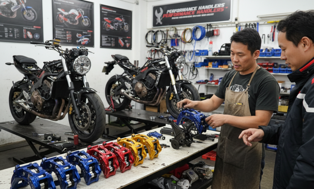 Motorcycle Front Caliper Applicable Crowd