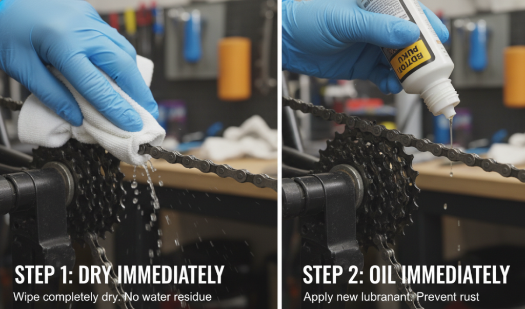 Precautions for degreasing motorcycle chains