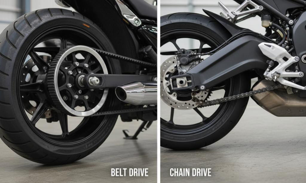 Entraînement par courroie et par chaîne