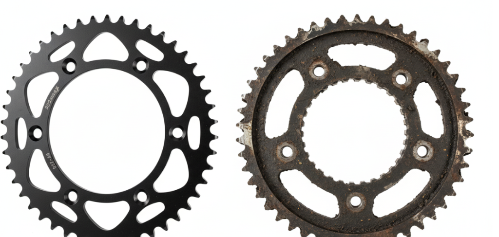 Comparison of old and new gears