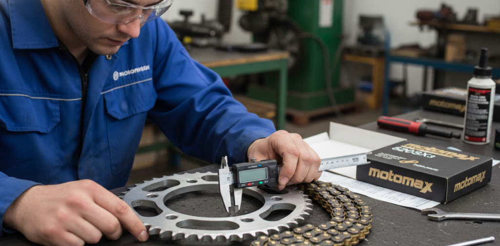 Measuring metal sprocket