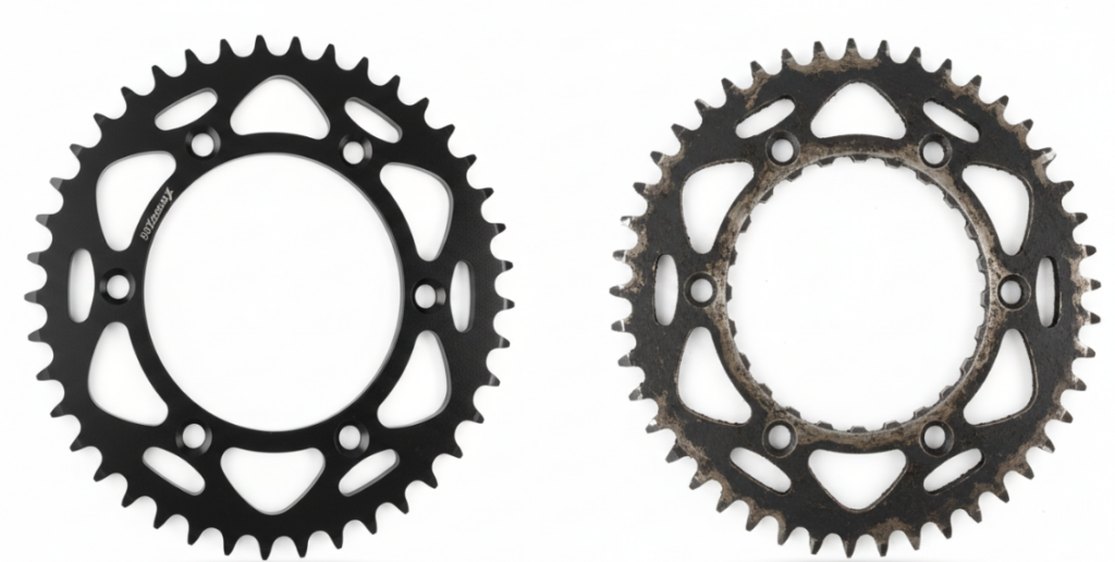 Comparaison des anciens et des nouveaux engrenages