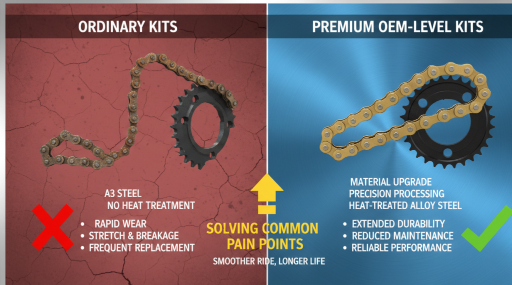 Комплекты цепей и звездочек для мотоциклов Сравнить очки