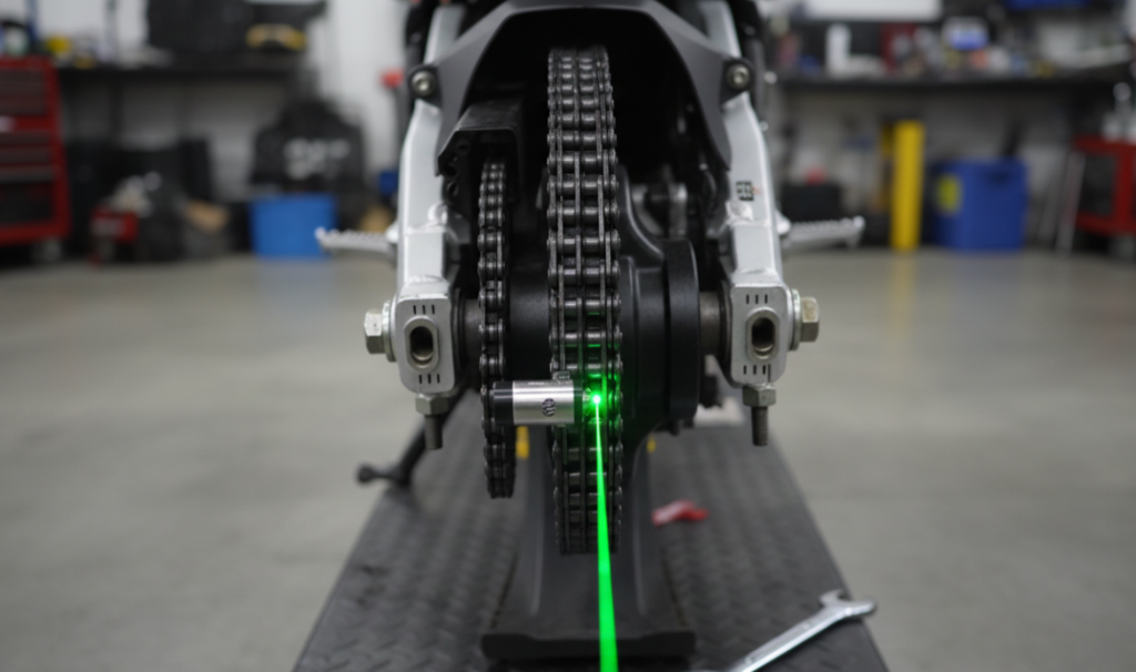 Alineación de la rueda trasera