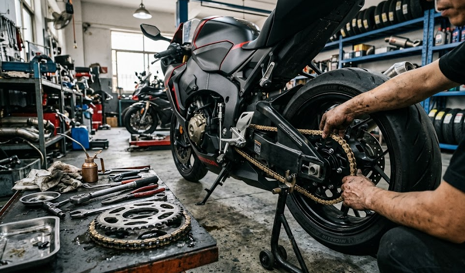 piñón de cadena de motocicleta Multitud aplicable