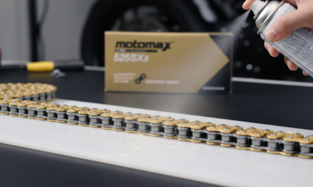 Kettenöl aufsprühen