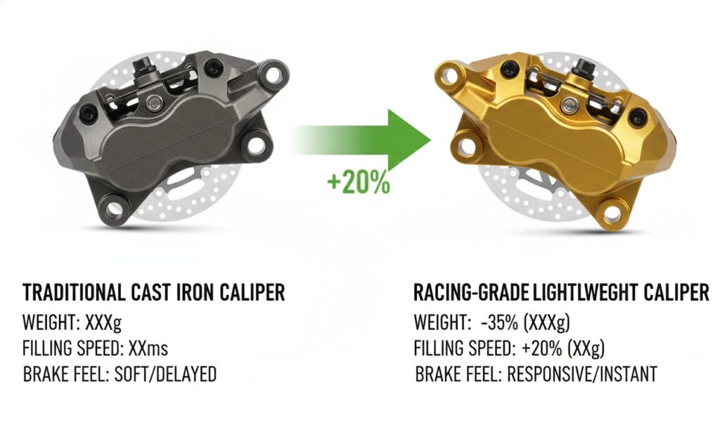 Rear Brake Caliper for Motorcycle comparison point