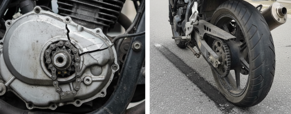 Unchaining and Rear Wheel Lock